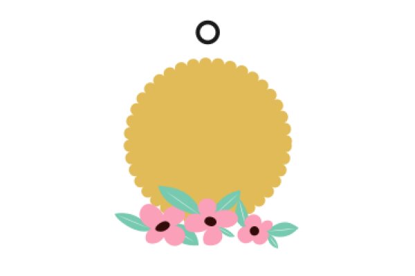 A Delightful Display of Nature's Beauty: A Yellow Flower with Pink Flowers and Leaves