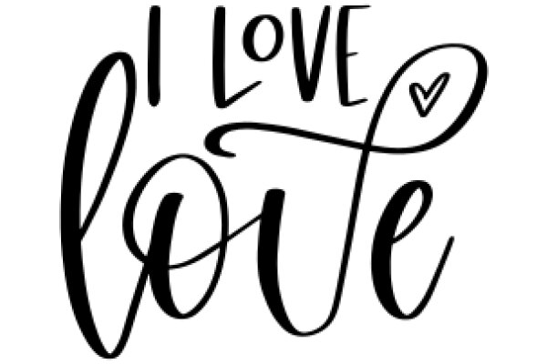 Hand-Drawn Affection: A Monochrome Expression of Love