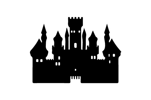 Silhouette of a Gothic Castle