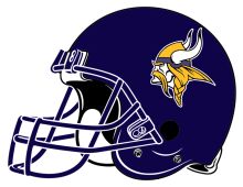 Viking Football Helmet with Logo