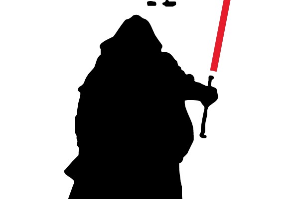 Silhouette of a Jedi Knight: The Red Lightsaber