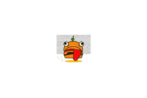 Annoyingly Cute Cartoon Burger with Tongue Out