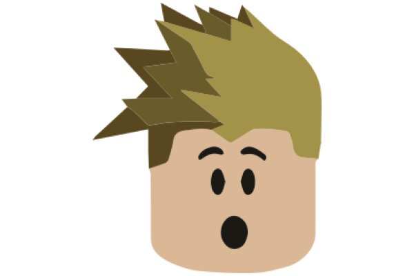 A Digital Portrait of a Character with Spiky Hair and a Surprised Expression