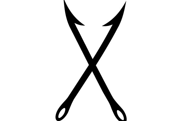 Crossed Fishing Hooks Icon