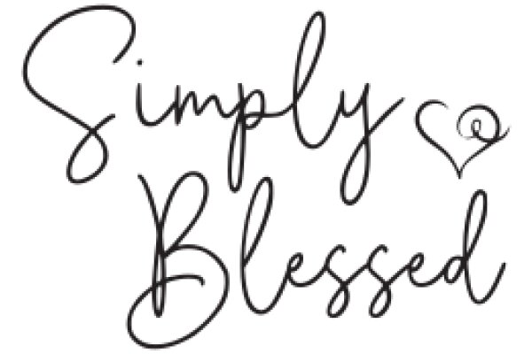 Simply Blessed: A Handwritten Affirmation