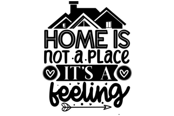Home Is Not a Place, It's a Feeling: A Quotation Poster