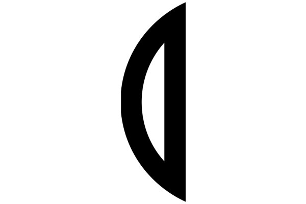 Simplicity in Design: A Black Logo on a White Background