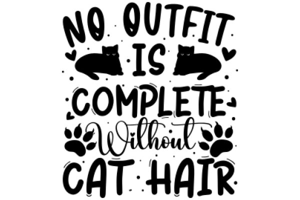 No Outfit, No Cat, No Hair: A Minimalist Statement on the Importance of Personal Style and Pet Care