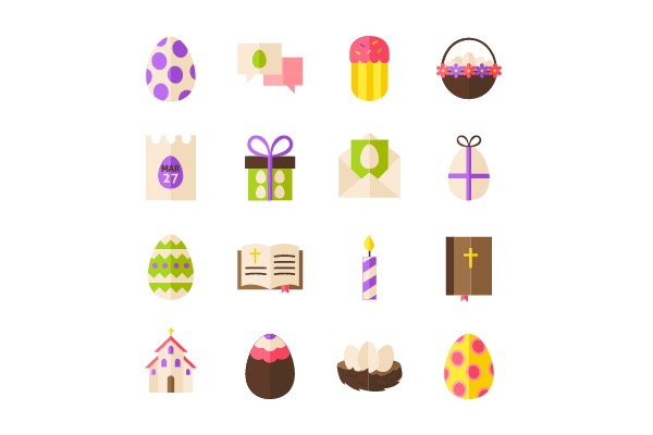 Delightful Easter Icons Collection