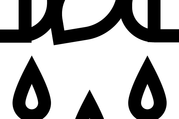 Droplets Above Text