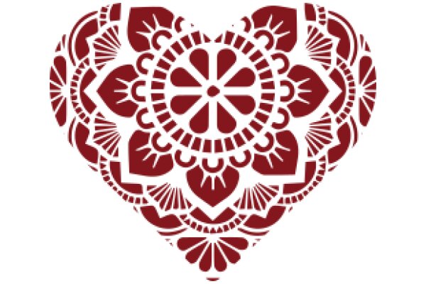 Intricate Red and White Pattern Design