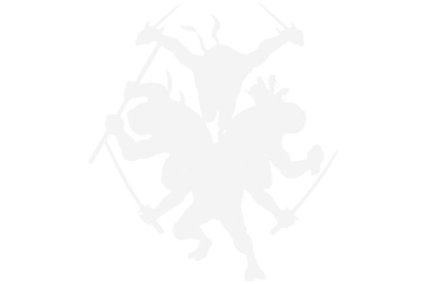 Silhouette of a Heroic Figure with a Sword