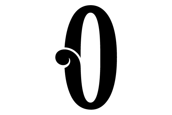Minimalist Number 0