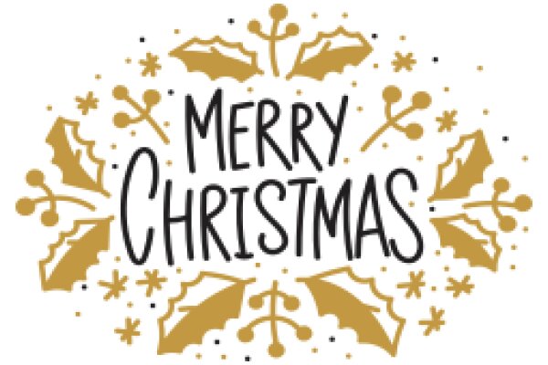 Merry Christmas: A Festive Design with the Words 'Merry Christmas' at the Center