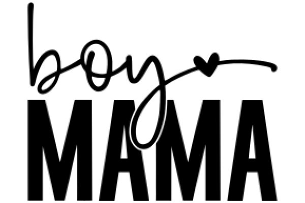 A Simple, Hand-Drawn Logo for a Brand Called 'Boy Mama'.