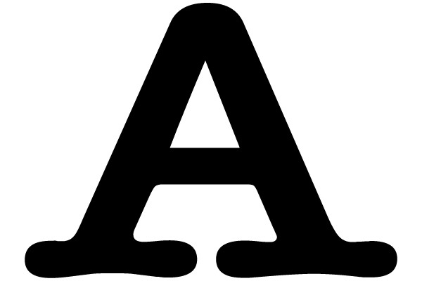 Bold Black Letter A