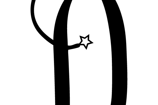 Stylized Letter 'J' with Stars
