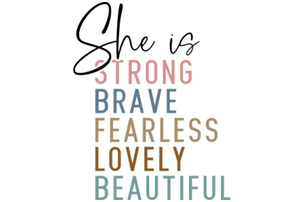 She is Strong, Brave, Fearless, Lovely, and Beautiful: A Celebration of Empowerment and Self-Worth