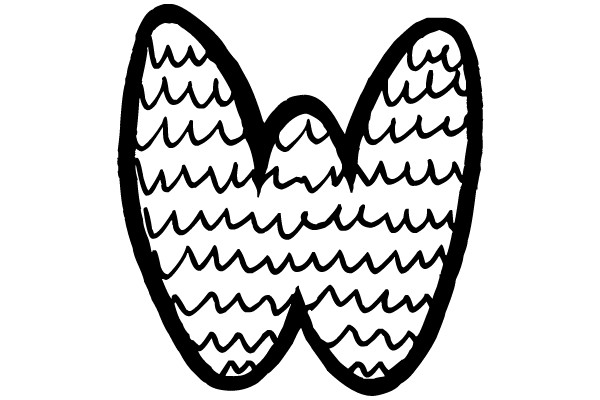 Waves Patterned Double Outline