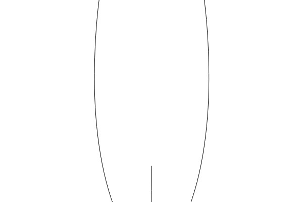 Simplified Line Art of a Tooth: A Minimalist Representation of Dental Health