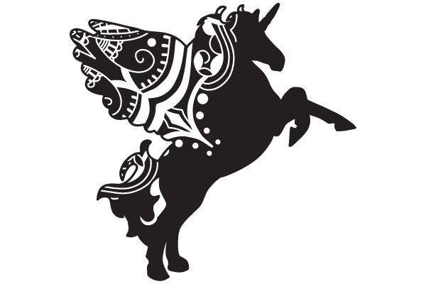 Silhouette of a Galloping Horse