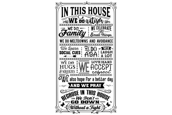 In This House: A Sign Celebrating Autism Awareness and Family