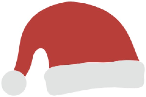 A Festive Red Santa Hat with a White Ball on Top