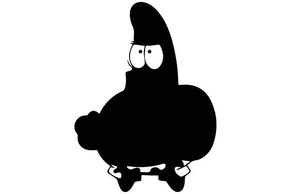 Patrick Star in Silhouette
