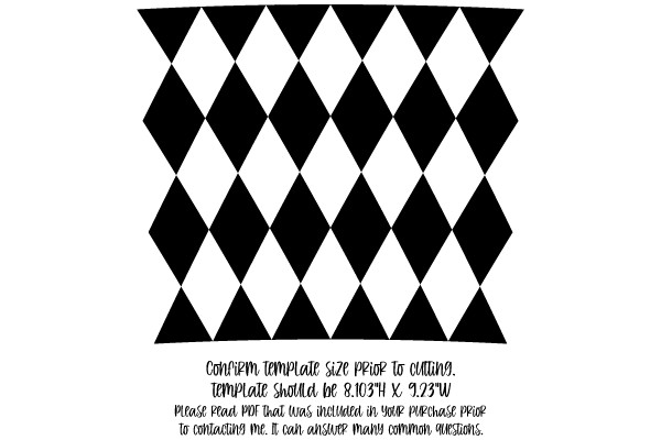 Argyle Pattern Template Instructions