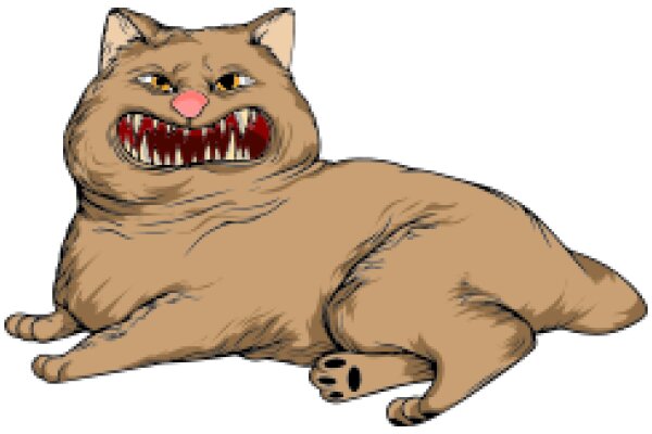 A Feline Character with a Humorous Expression