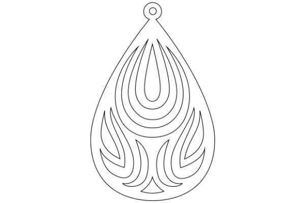 Stylized Artwork: A Geometric Pattern with a Flower-like Design