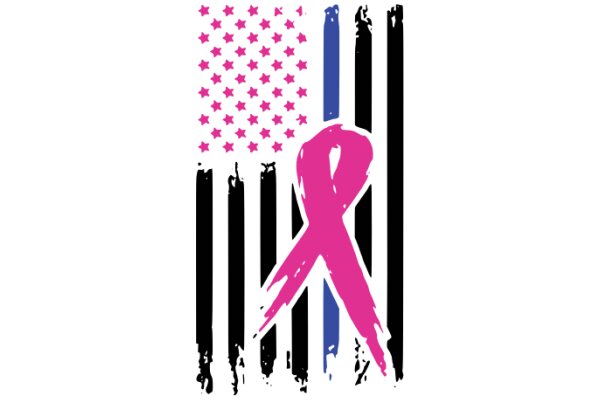 A Symbolic Blend of American Pride and Breast Cancer Awareness