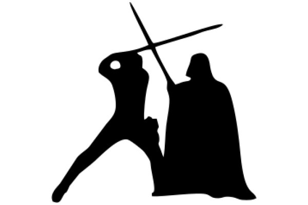 A Silhouette of Darth Vader and a Lightsaber