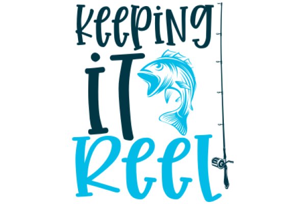 Fishing for Reel: Keeping It Real with a Blue Fish and a Fishing Rod