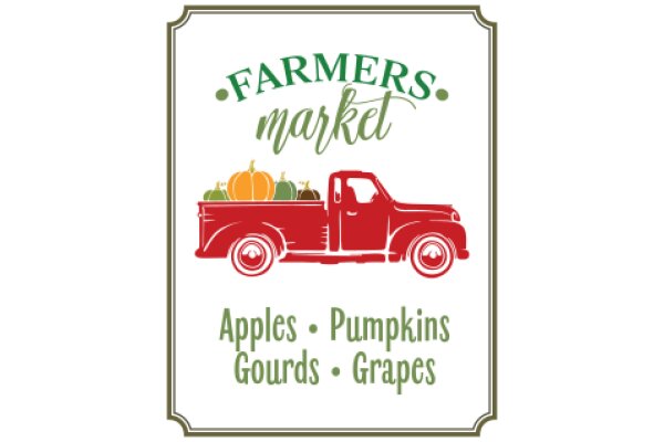Farmers Market: Apples, Pumpkins, Gourds, and Grapes