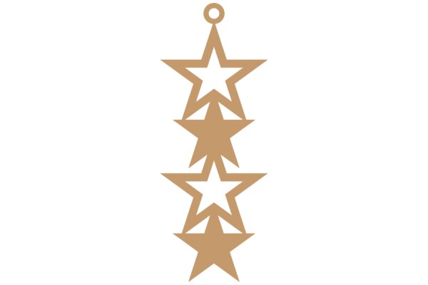 Stylized Starburst Design with a Golden Hue