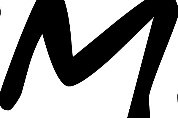 Bold Black Letter M