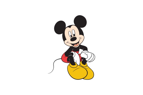 Mickey Mouse in a Sitting Pose