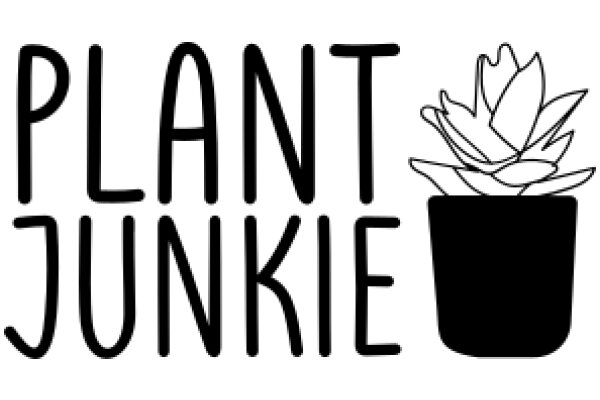 Plant Junkie: A Graphic Design of a Plant in a Pot