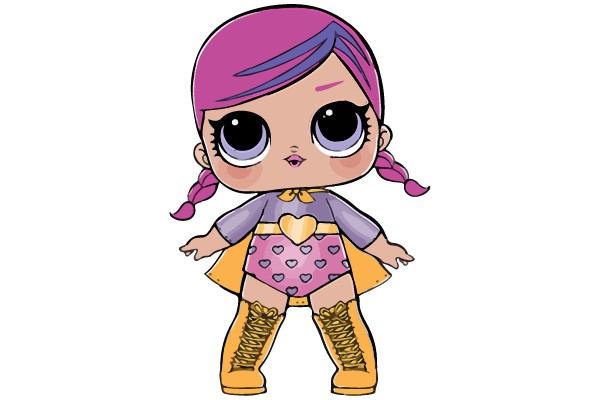Stylish Superhero: A Pop Art-Inspired Character Design