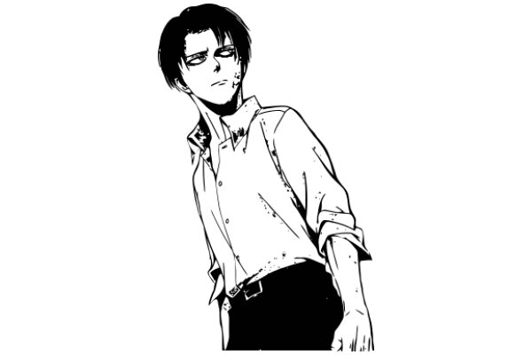 A Stylish Anime Character: A Young Man with a Distinctive Style