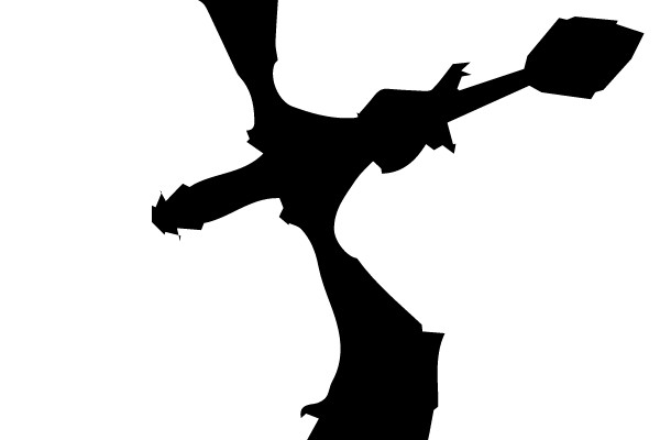 Silhouette of a Flying Dragon