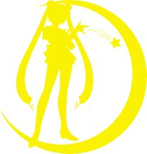 A Silhouette of a Character with a Yellow Crescent Moon and a Star in the Background