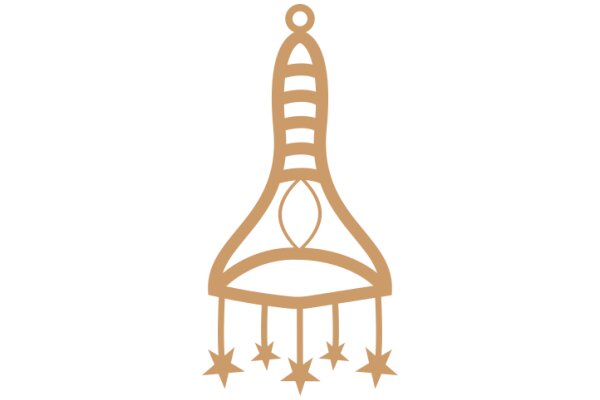 A Golden Star-Topped Canopy with Stars at the Bottom