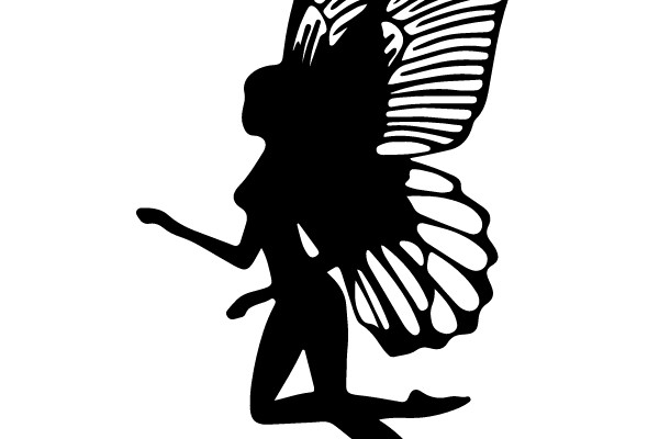 Silhouette of a Dancing Fairy