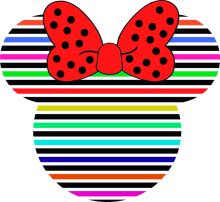 Vibrant Striped Background with a Red Ladybug
