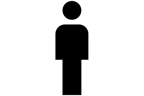 Blurred Silhouette in a White Background