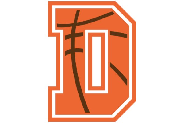 Vintage Orange and Brown Logo with Stitching Design