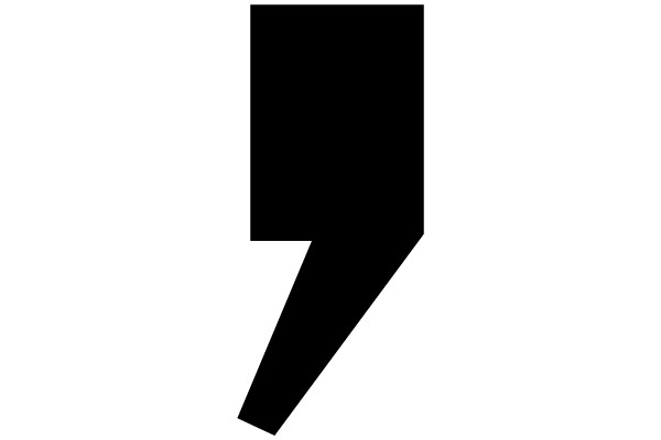 Black Square with a Triangular Cut