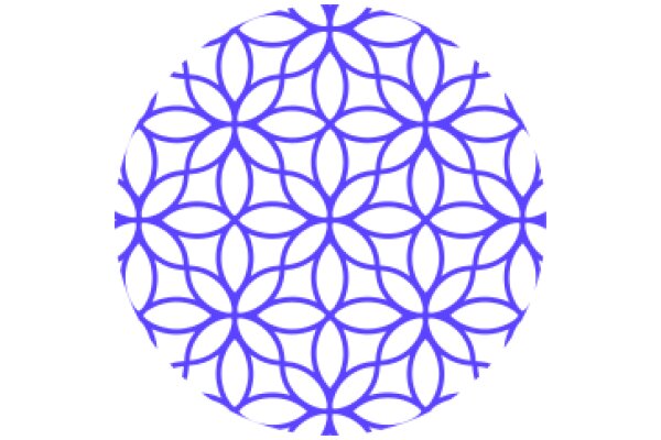 Vibrant Blue Geometric Pattern